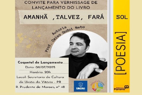 Vernissage de lançamento do livro de poesias do profº Celso Godoi Neto